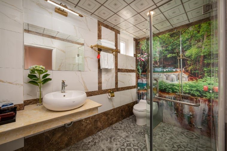 Phòng Deluxe Twin Hướng núi